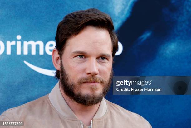 Chris Pratt attends Los Angeles Premiere Of Amazon's "The Tomorrow War" Premiere at Banc of California Stadium on June 30, 2021 in Los Angeles,...