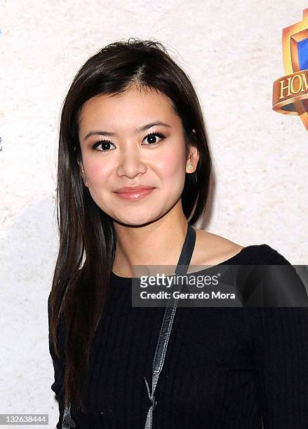 Actress Katie Leung arrives at the Harry Potter and the Deathly Hallows: Part 2 Celebration at Universal Orlando on November 12, 2011 in Orlando,...