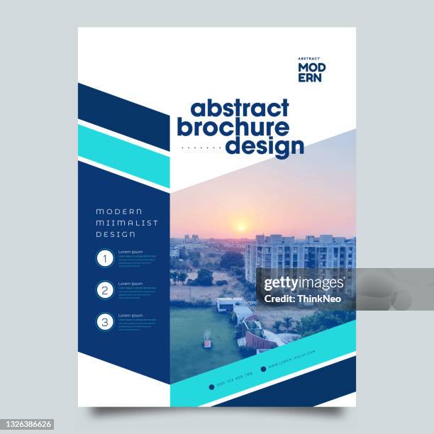 brochure, leaflet, flyer, cover template - creative agency stock illustrations