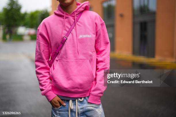 jacquemus hoodie rose