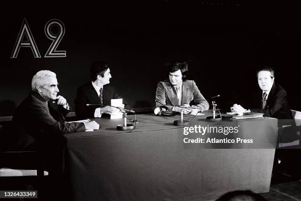 Historic debate between Socialist Party leader Mário Soares and Communist Party leader Álvaro Cunhal, Lisbon, 6th November 1975.