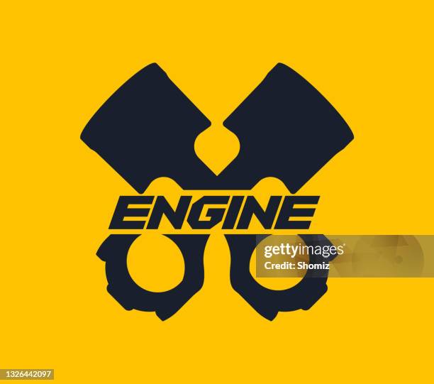 motor pistons - car logo stock illustrations