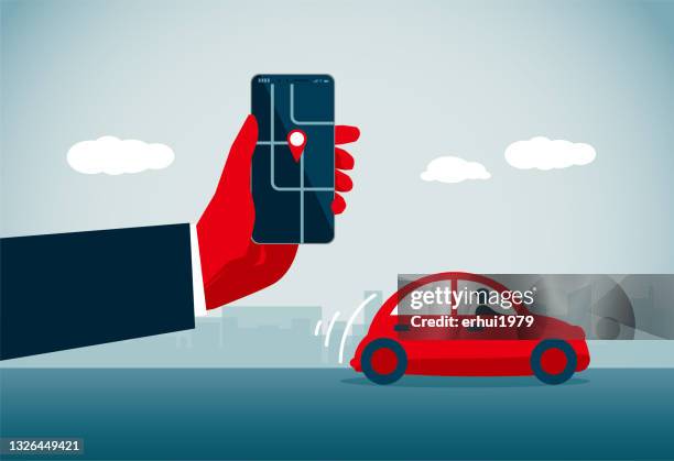 global positioning system - cell signaling pathway stock illustrations