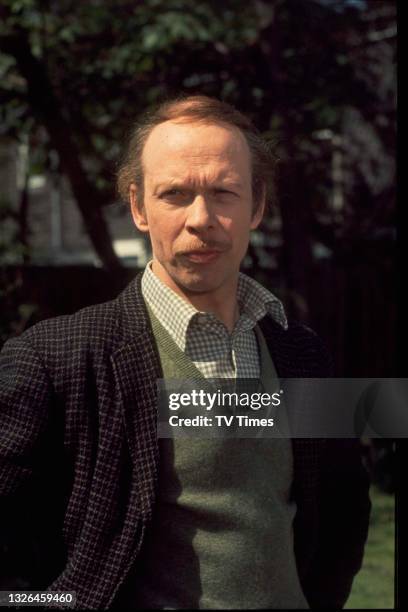 Actor Brian Murphy in character as George Roper in sitcom series George And Mildred, circa 1976.