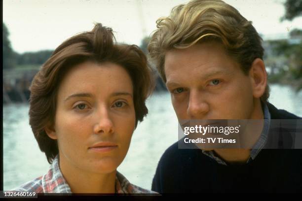Actors Emma Thompson and Kenneth Branagh in character as Alison and Jimmy Porter in television drama Look Back In Anger, circa 1989.
