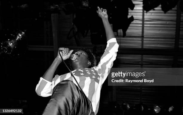 Musician Ronnie Wilson of The Gap Band performs at the U.I.C. Pavilion in Chicago, Illinois in January 1983.