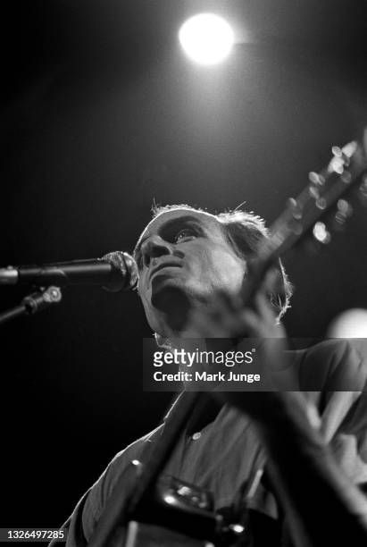 Singer-songwriter-guitarist James Taylor performs at McNichols Sports Arena on September 29, 1986 in Denver, Colorado. He was born in Boston,...
