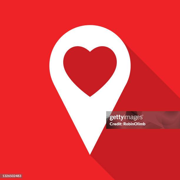 herz gps-symbol - robinolimb heart stock-grafiken, -clipart, -cartoons und -symbole