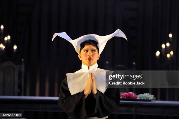 Jack Swanson as Count Ory in Garsington Opera's production of Gioachino Rossini's opera Le Comte Ory directed by Cal McCrystal and conducted by...