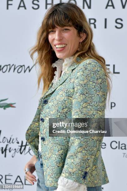 Lou Doillon attends the Andam Fashion Awards 2021 photocall on July 01, 2021 in Paris, France.