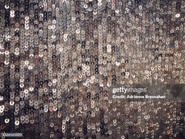 silver sequined wall - sequin - fotografias e filmes do acervo