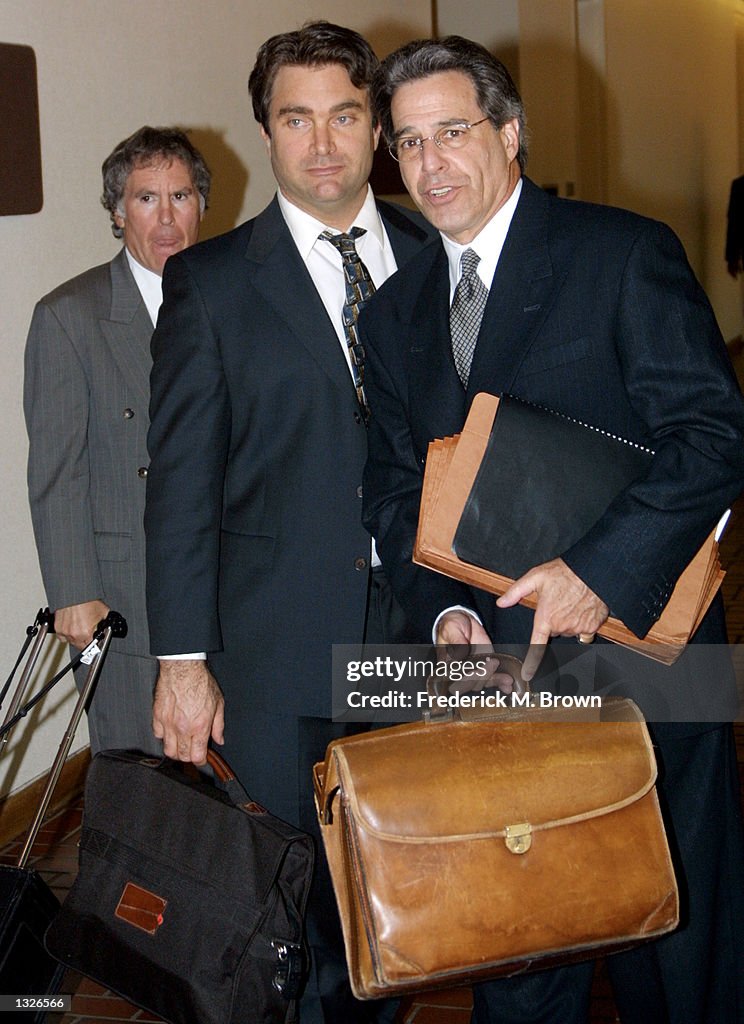 Andrew Luster, left, heir to the $30 million Max Factor cosmetics