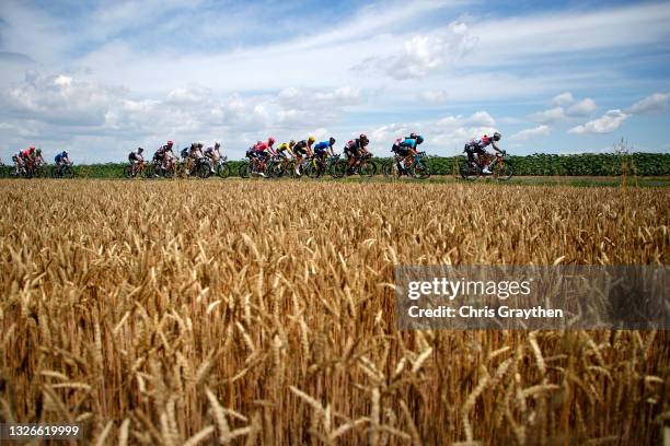 Wout Van Aert of Belgium and Team Jumbo-Visma, Mike Teunissen of The Netherlands and Team Jumbo-Visma, Dylan Van Baarle of The Netherlands and Team...