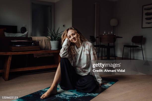 yoga instructer portrait - instructer stock pictures, royalty-free photos & images