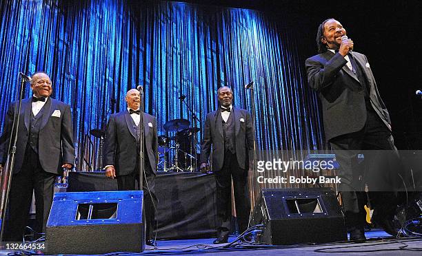 The Original Broadways featuring: Ronnie Coleman, Dennis Anderson, Robert Conti, and Billy Brown attends the "Soul of Asbury Park" at the Paramount...