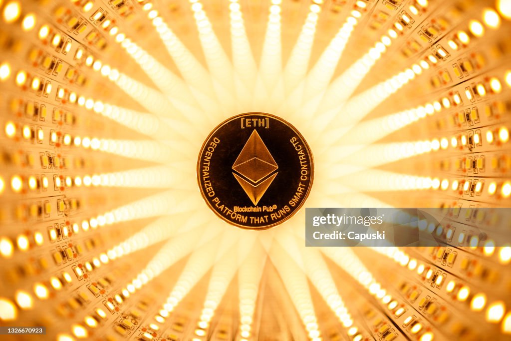 Concetto di moneta di Ethereum