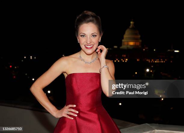 In this image released on July 02; Tony Award-nominated Broadway star Laura Osnes performs from Washington D.C., for A Capitol Fourth which airs on...