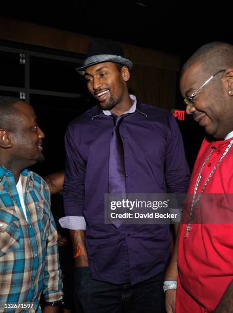 Player Ron Artest aka Metta World Peace of the Los Angeles Lakers celebrates his birthday at the Lavo Nightclub at The Palazzo on November 12, 2011...