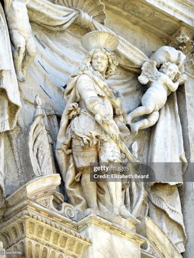 Statue at Church of Santa Maria Zobenigo