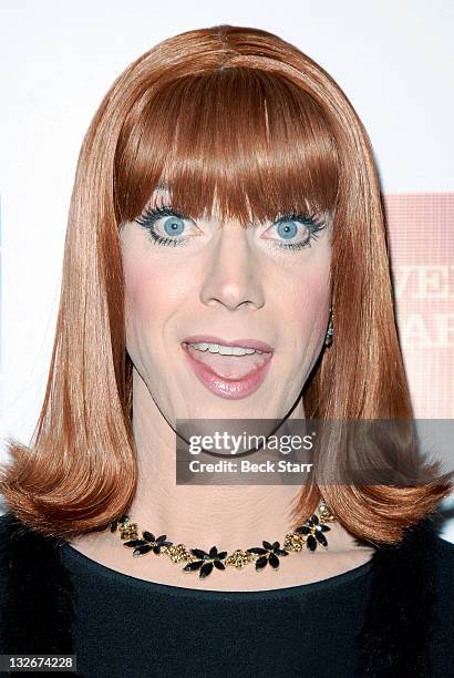 Entertainer/actress Coco Peru arrives at The L.A. Gay & Lesbian Center's "40 Years of Family" gala at Westin Bonaventure Hotel on November 12, 2011...