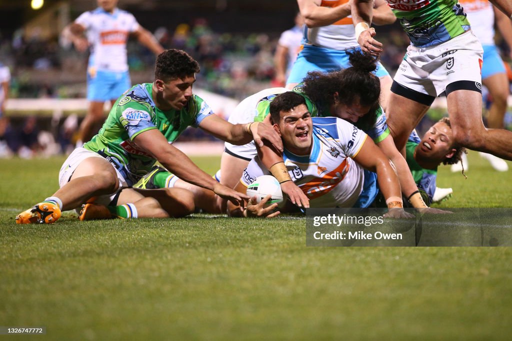 NRL Rd 16 - Raiders v Titans