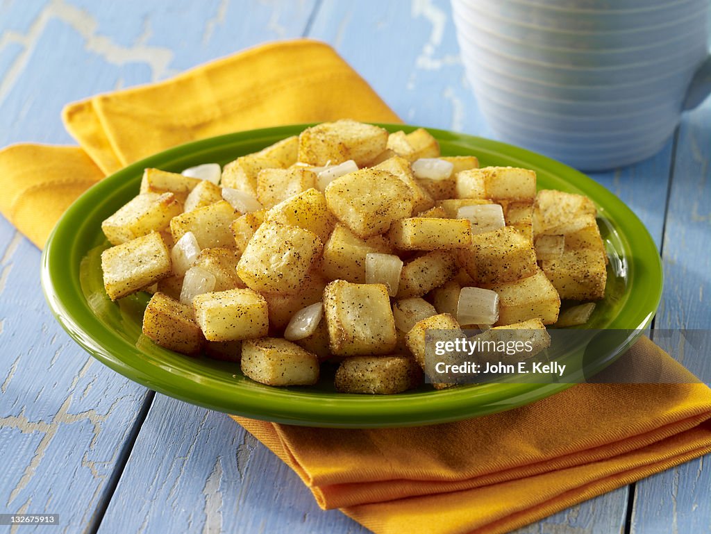 Breakfast Potatoes on plate