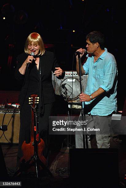 Gail Wynters and Rodney Hafield of Tin Can Buddah performs at Bomhard Theater on November 12, 2011 in Louisville, Kentucky.