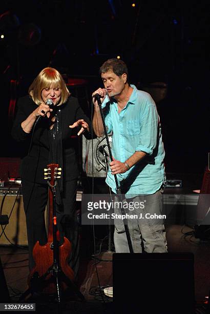 Gail Wynters and Rodney Hatfield of Tin Can Buddah performs at Bomhard Theater on November 12, 2011 in Louisville, Kentucky.