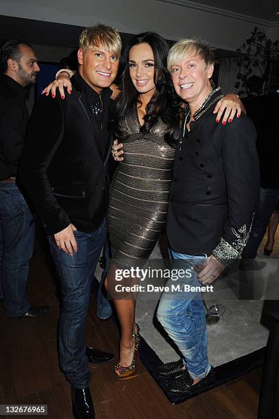 Gary Cockerill, Tamara Ecclestone and Nick Malenko attend Phil Turner's 42nd Birthday hosted by Tamara Ecclestone at a private residence on November...