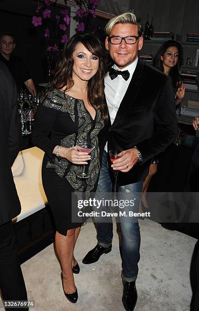 Jacqueline Gold and Phil Turner attend Phil Turner's 42nd Birthday hosted by Tamara Ecclestone at a private residence on November 12, 2011 in London,...