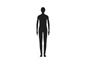 Front view of a neutral gender human body silhouette.
