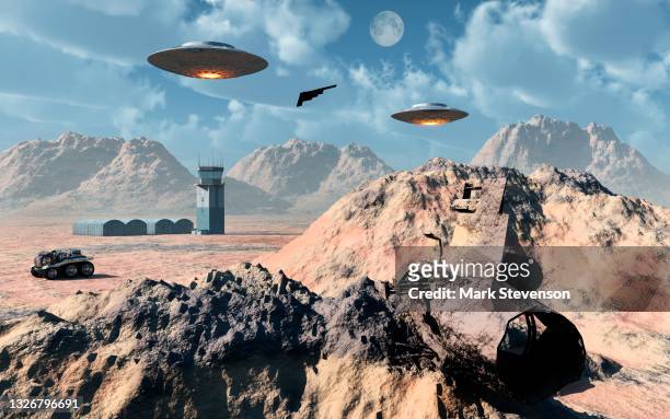 the top secret military base known as are51 - military base stock-grafiken, -clipart, -cartoons und -symbole
