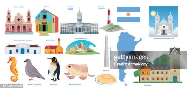 ilustrações de stock, clip art, desenhos animados e ícones de argentina symbols - cultura argentina