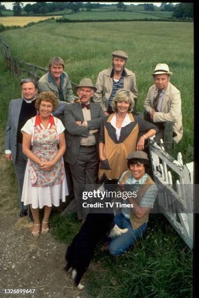 Hugh Manning, Frederick Pyne, Ronald Magill, Toke Townley, Frazer Hines, Katherine Barker, Arthur Pentelow and Sheila Mercier in television soap...