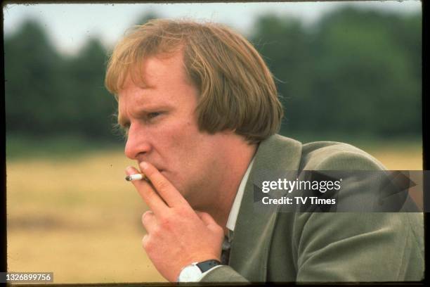 Actor Dennis Waterman in character as Detective Sergeant George Carter in police drama The Sweeney, circa 1978.