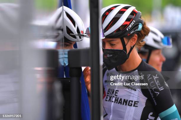 Janneke Ensing of Netherlands and Team BikeExchange at start during the 32nd Giro d'Italia Internazionale Femminile 2021, Stage 3 a 135km stage from...