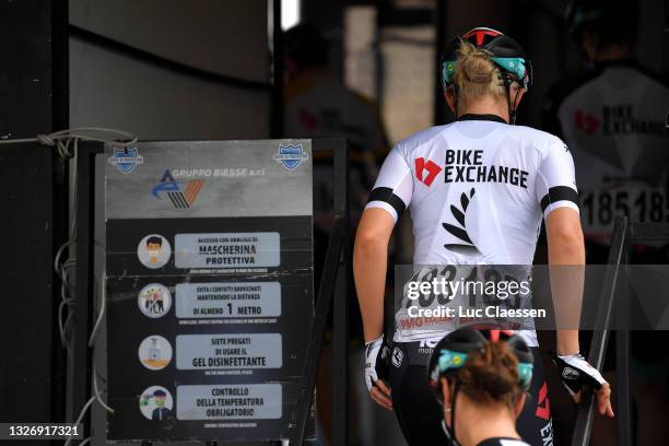 Georgia Williams of New Zealand and Team BikeExchange at start during the 32nd Giro d'Italia Internazionale Femminile 2021, Stage 3 a 135km stage...