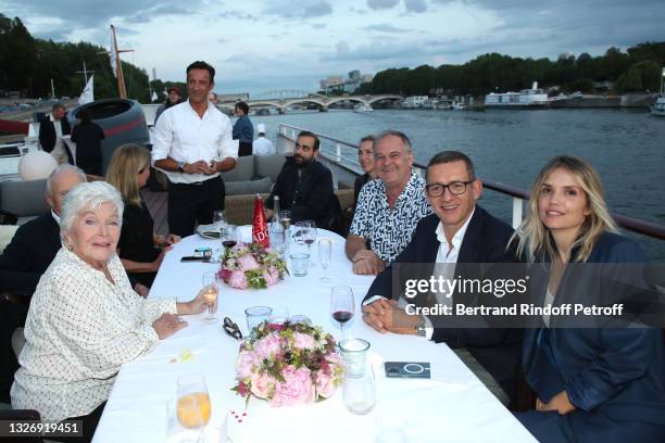 Line Renaud, Director of the movie Christian Carion, Dany Boon and Laurence Arne attend Line Renaud celebrates her Birthday and the end of the...