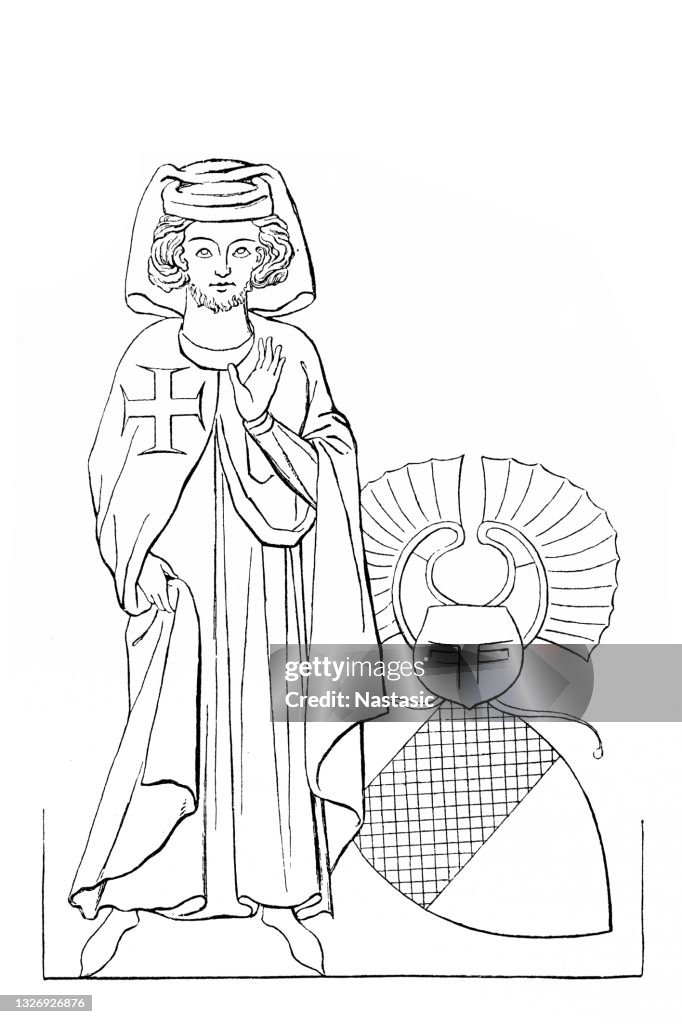 Tannhäuser, from the Codex Manesse (about 1300) was a German Minnesinger and poet