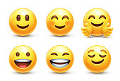 Happy emoji icons