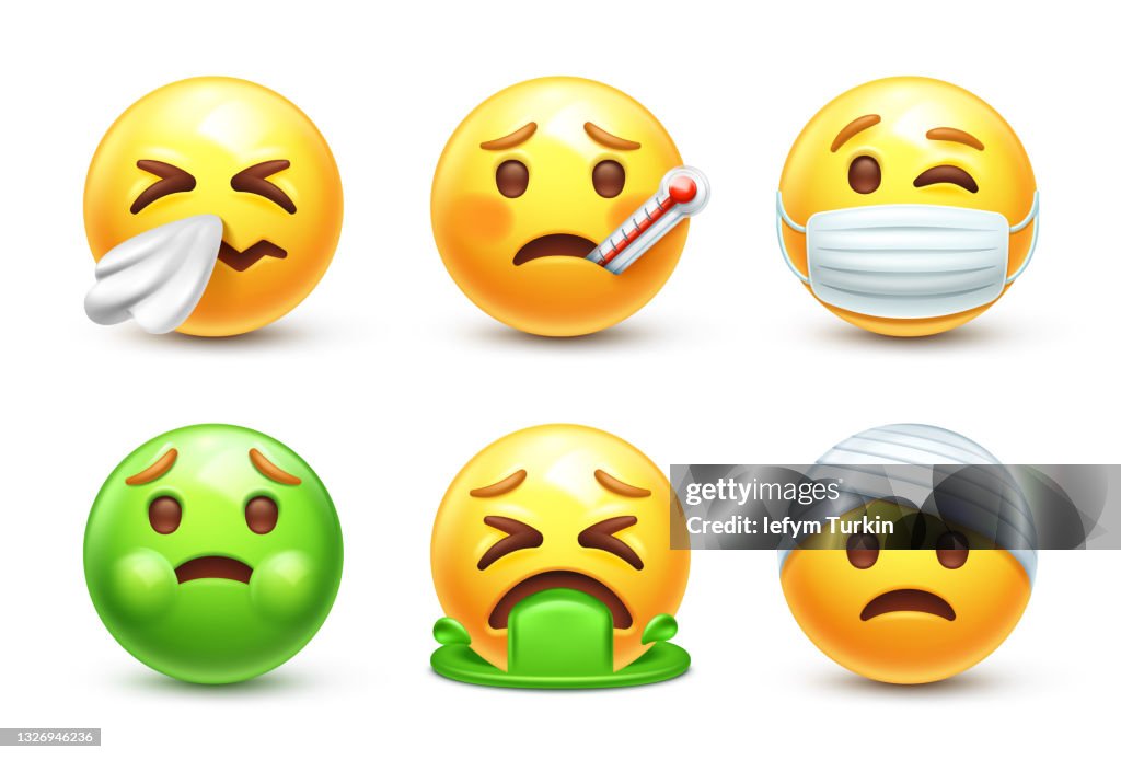 Sick Emoji High-Res Vector Graphic - Getty Images