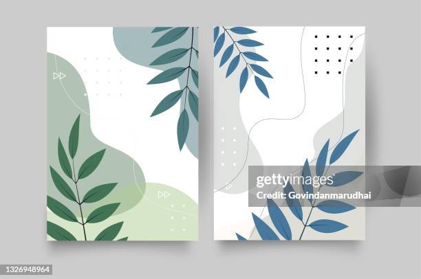 botanische wandkunst vektor set. goldene laublinie kunstzeichnung mit aquarell. abstraktes plant art design für wanddrucke, leinwanddrucke, poster, wohnkultur, cover, tapeten. - pflanzen stock-grafiken, -clipart, -cartoons und -symbole