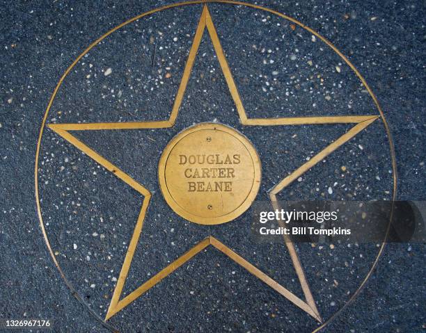 June 26: Douglas Carter Beane memorial plaque on The Playwright's Sidewalk, a Hall of Fame sidwalk of noteable playwrights embedded into the sidewalk...