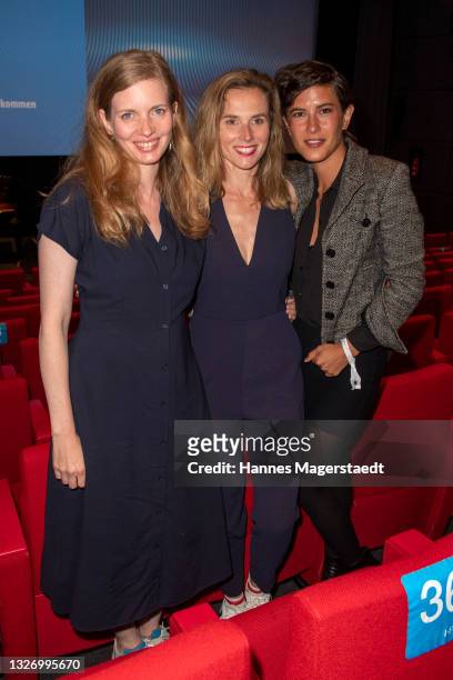 Actress Ina Maria Jaich , Karin Hanczewski and Amanda da Gloria attend the Bernd Burgemeister TV Award during the Munich Film Festival at HFF...