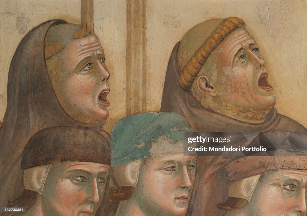 The Manger or Crib at Greccio, by Giotto, 1297 - 1300, 13th Century, fresco, cm 270 x 230.
