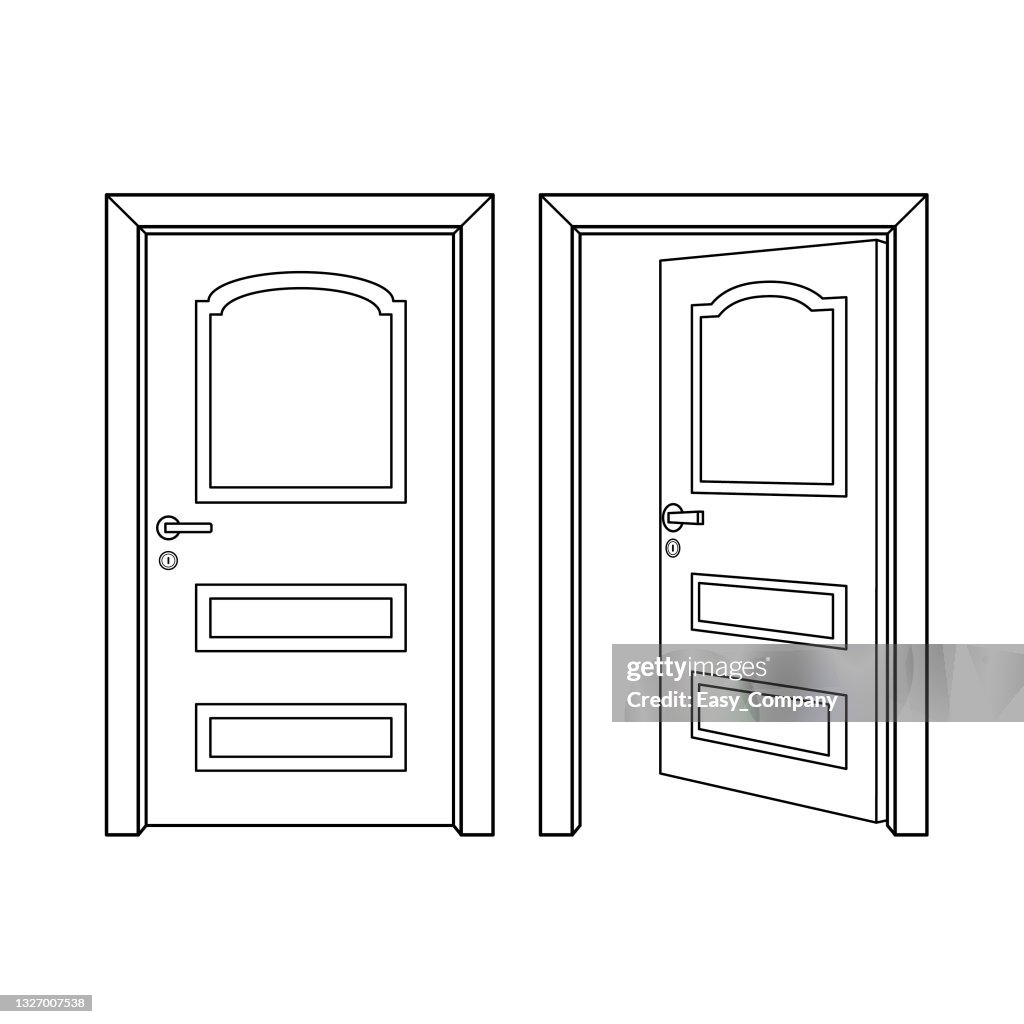 Dibujos Animados De Puerta En Blanco Y Negro Para Niños Esta Es Una Ilustración Vectorial Para La Capacitación Preescolar Y En El Hogar Para Padres Y Maestros Ilustración de stock - Getty Dibujos Animados De Puerta En Blanco Y Negro Para Niños Esta Es Una Ilustración Vectorial Para La Capacitación Preescolar Y En El Hogar Para Padres Y Maestros Ilustración de stock - Getty