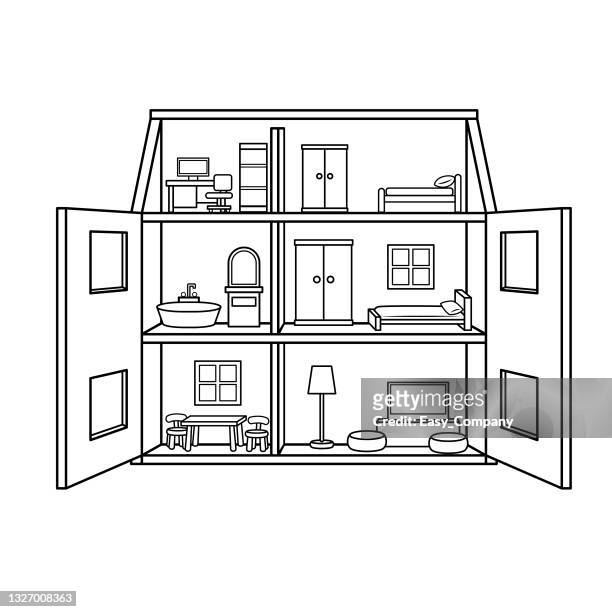 29 Doll House Cartoon Stock Photos, High-Res Pictures, and Images