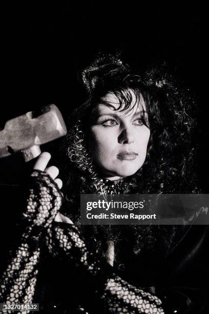 American musician Ann Wilson of Heart, What About Love video, 9th May 1985.