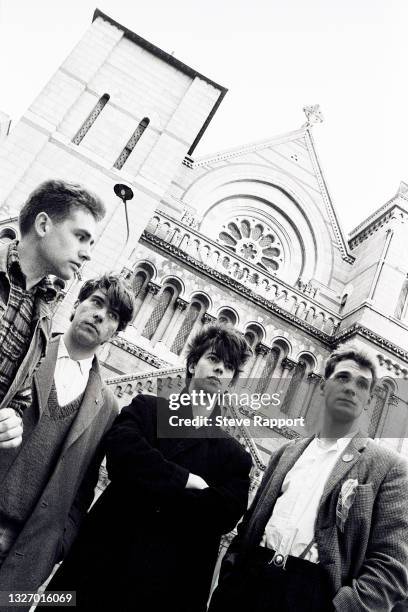 Echo & the Bunnymen, outside St Ann's Church, Dublin 3/31/82.