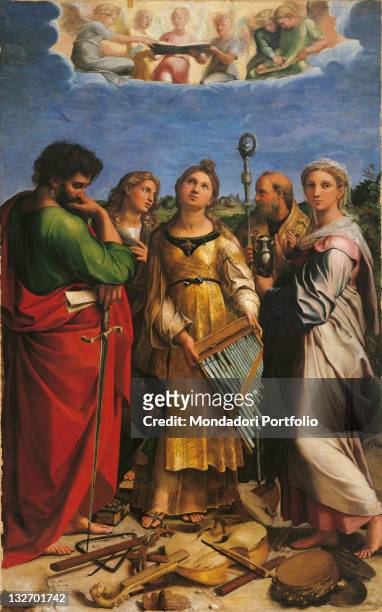 Italy, Emilia Romagna, Bologna, National Picture Gallery. The original frame, by Giovanni Barili, is currently in San Giovanni in Monte, Bologna....